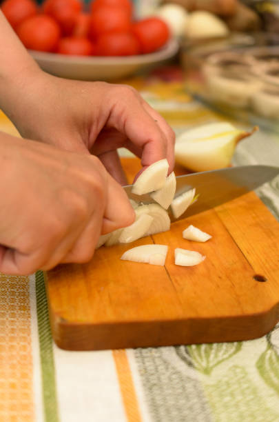 istock The process of preparing delicious dishes in details using a knife and special tools. 696137260