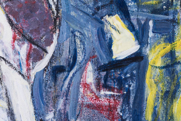 istock Abstract acrylic painting - Illustration 696138458