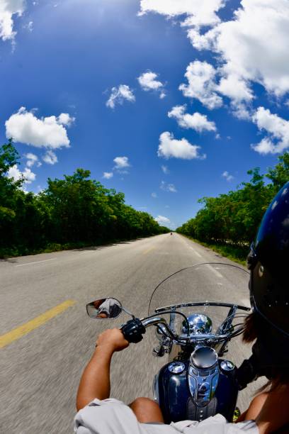 Harley a los trópicos - foto de stock