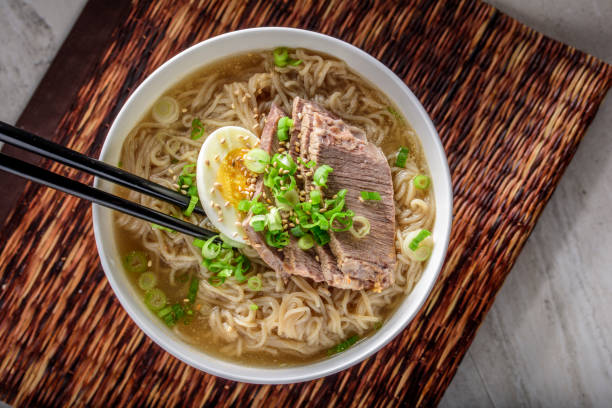 Soba Noodle soup, Naengymun.
