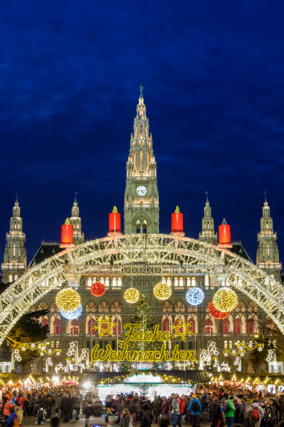istock Vienna at Christmas, Rathausplatz - Austria 696152710