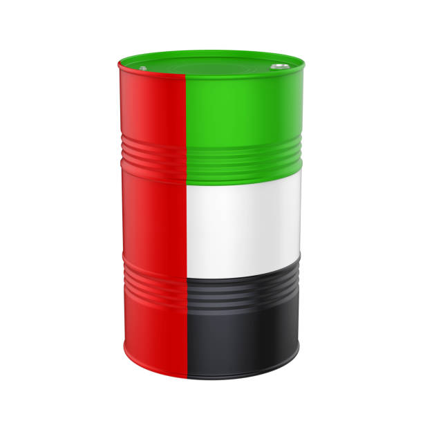 istock USA Flag Oil Barrel 696155310