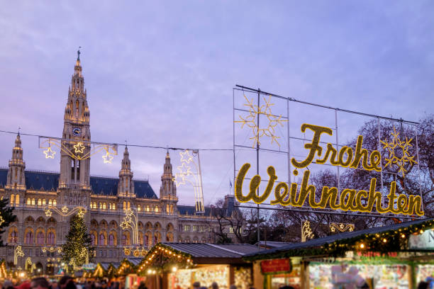 istock Vienna at Christmas, Rathausplatz - Austria 696155332