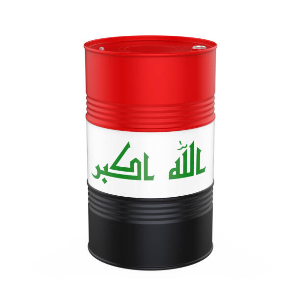 Iraqi Flag Oil Barrel