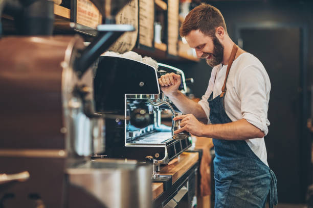 istock Working in the coffee shop 696156384