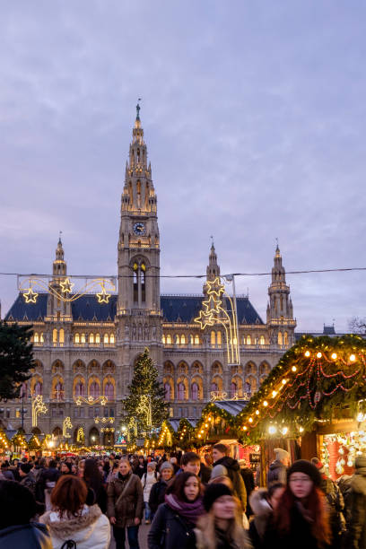 istock Vienna at Christmas, Rathausplatz - Austria 696159876