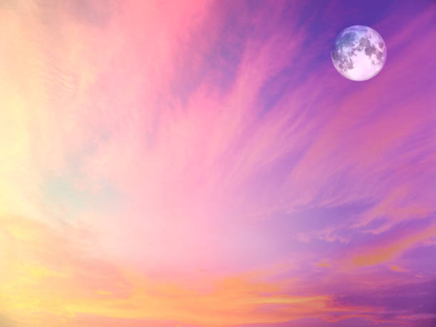 istock Eternal Flame,full moon on the sky and blur cloud 696159878