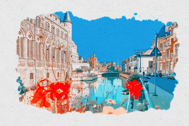 istock Sketch Art Ghent 696174784