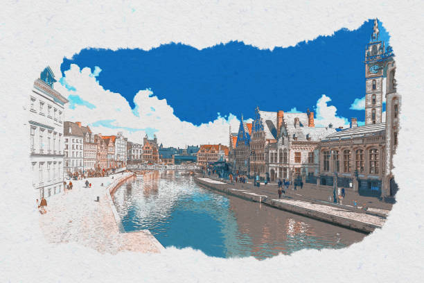 istock Sketch Art Ghent 696175212