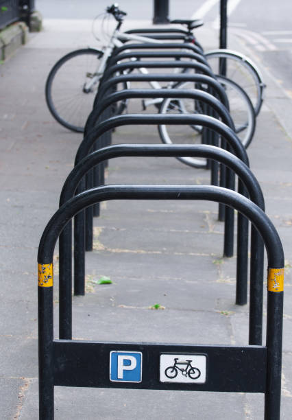 istock Parking for bicycles in London 696183442