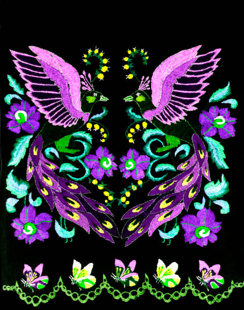 istock Ukrainian folk embroidery, handmade 696205406