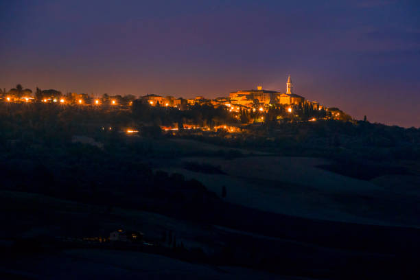 istock Italian Pienza by Night 696205554