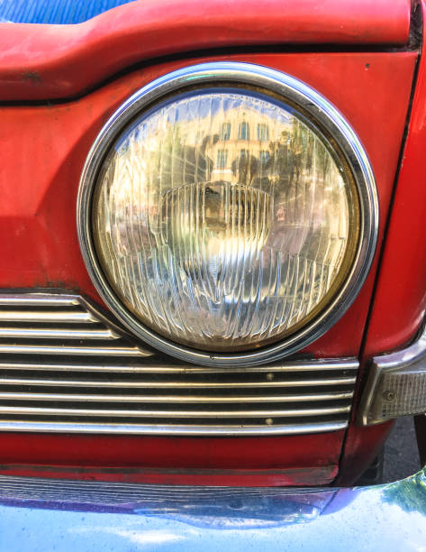 istock Detail of a old car – Headlight 696206426