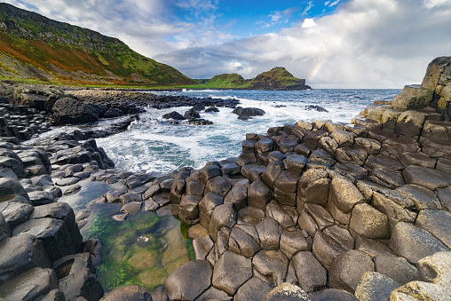 The Giant's Causeway  in the morning, Northern Ireland.