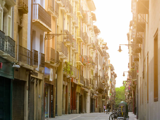 istock Ancient street. Pamplona, Navarre, Spain. 696220516