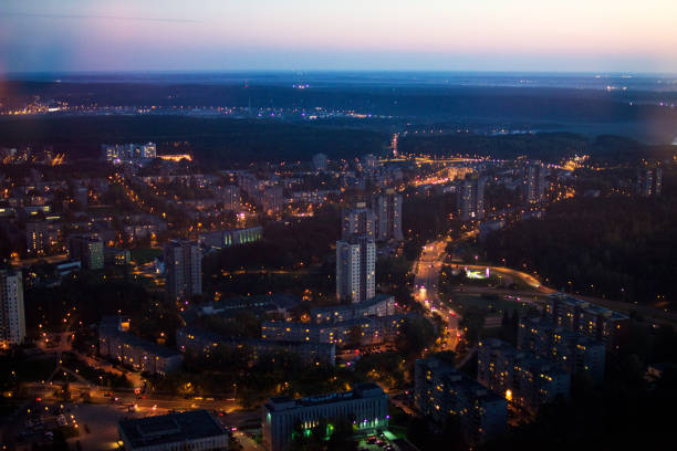 view from the television tower in Vilnius. Lithuania. Vilnius Panoramaview from the television tower in Vilnius. Lithuania. Vilnius Panorama