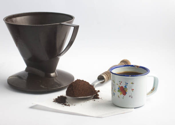 istock Poor brazilian farm coffee set 696234862