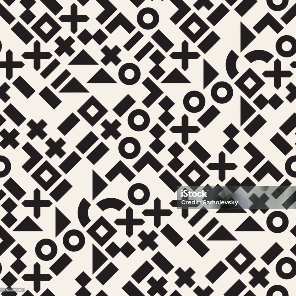 Repeatable Pattern Irregular Vector Random Shapes Seamless Pattern Modern Stylish Irregular Texture ...