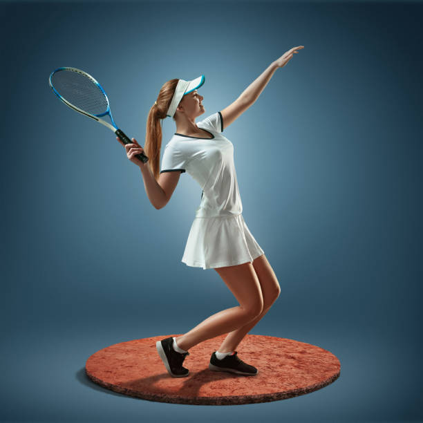 istock Tennis player in action 696246178