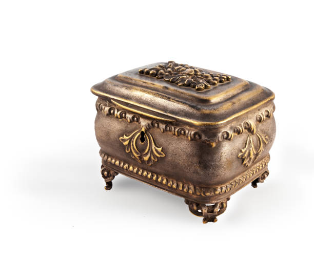 istock Antique bronze casket 696248360