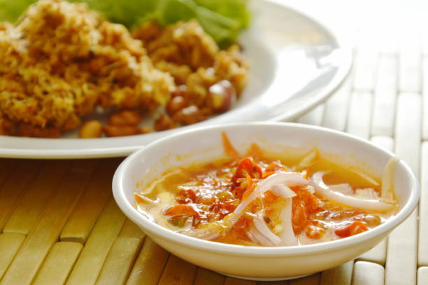 istock crispy fried minced catfish with green mango salad and sauce 696265942