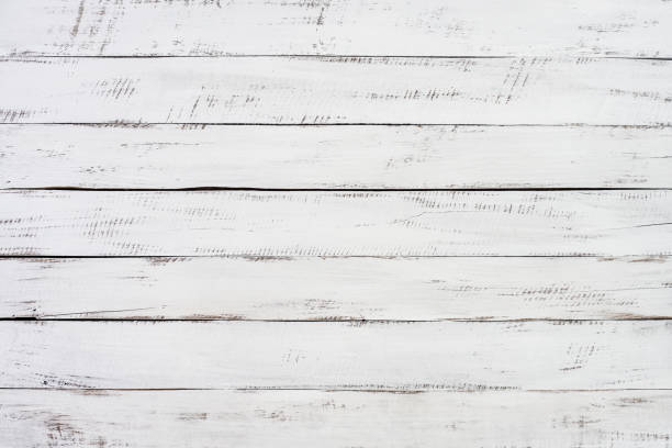 istock white wooden background and texture. 696277294