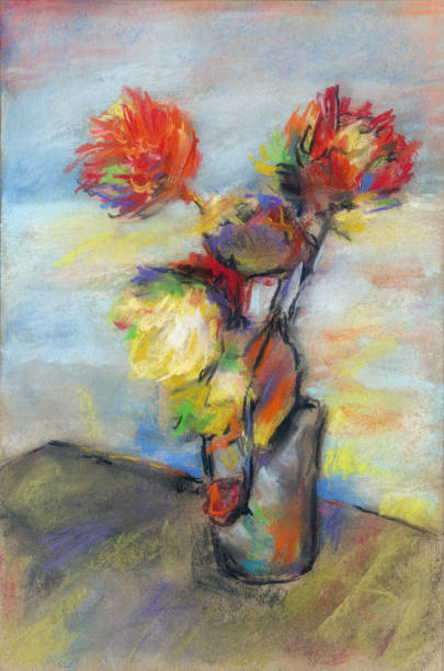 Impressionistic bouquet of flowers