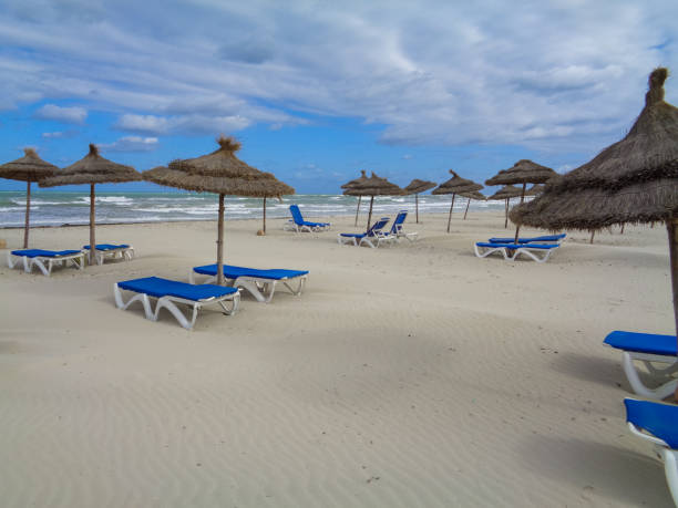 istock Deserted beach in Tunisia. North Africa 696288774