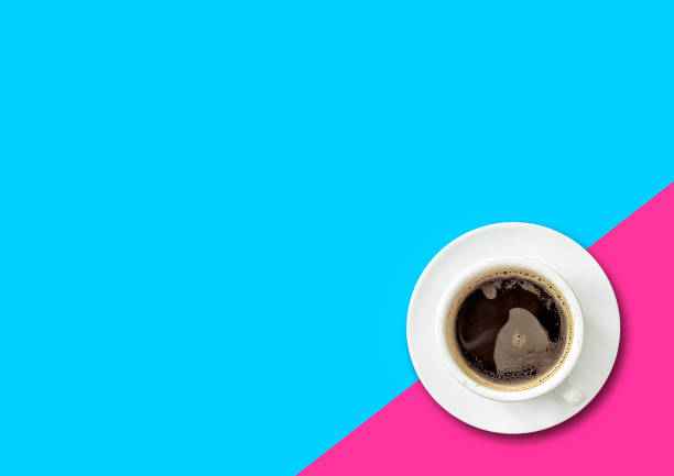 istock cup of black coffee on colorful background 696289228