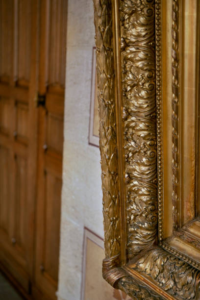 istock Close up of a golden frame 696295342