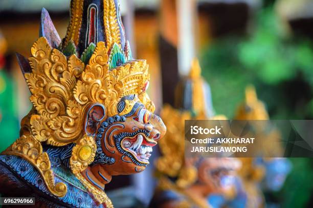 Colorful Balinese Statue Stock Photo - Download Image Now - Indonesia, Bali, Temple - Building