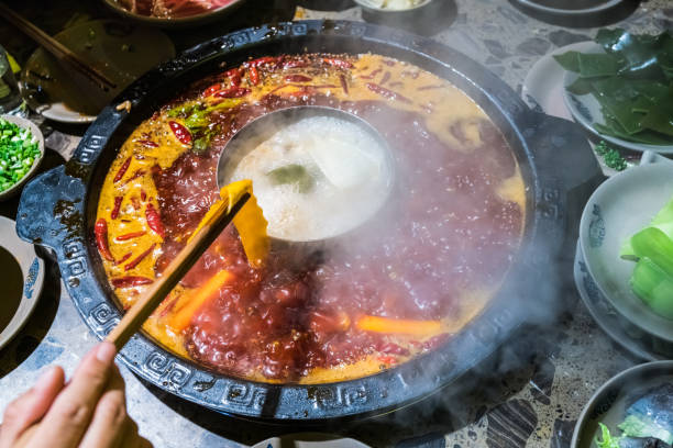 istock chengdu hot pot, sichuan chafing dish 696300666