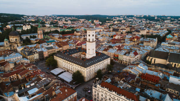Aerial view of Lviv, Ukraine