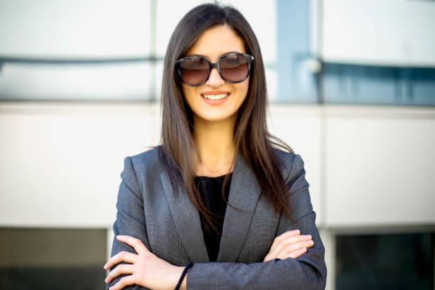 istock Young businesswoman smiling 696307812
