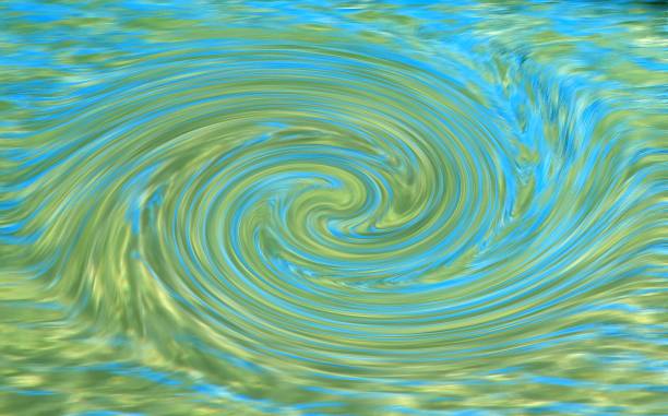 Abstract background of blue swirling water texture generated by the computer stock photo