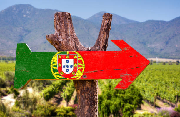 istock Portugal flag sign 696314850