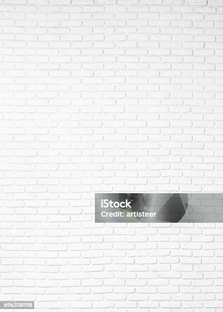 Wall Stock Photo - Download Image Now - White Color, Brick Wall, Brick