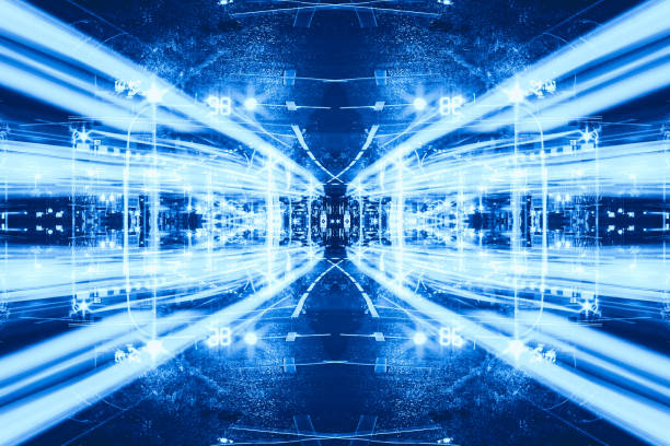 istock Futuristic Sci-Fi Complex New Era abstract. Hi tech Cyber Space, Advanced Technology concept background. 696321208