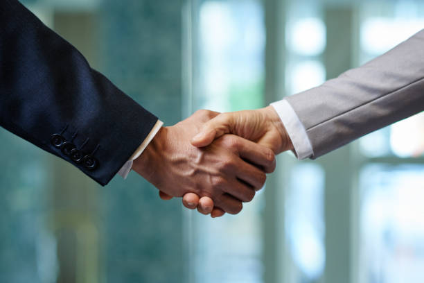 istock Firm Handshake of Business Partners 696326582