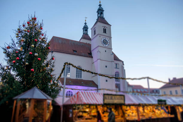 istock Regensburg at Christmas, Germany 696330752