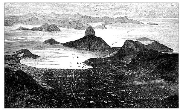 Antique engraving illustration: Rio de Janeiro