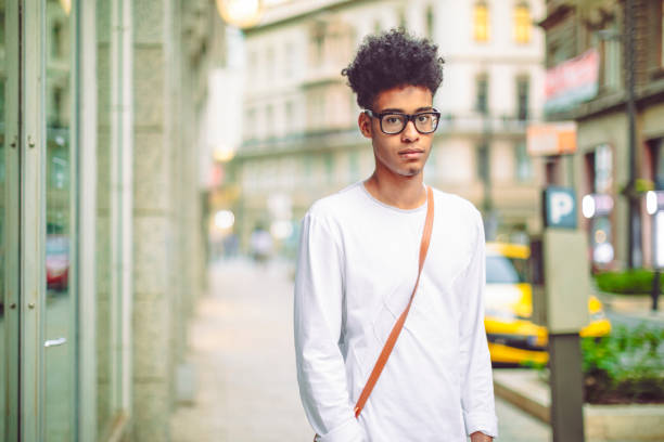 istock Outdoors portrait of a young man 696334034