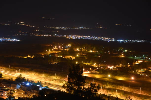 istock View the Sea of Galilee at night 696338878
