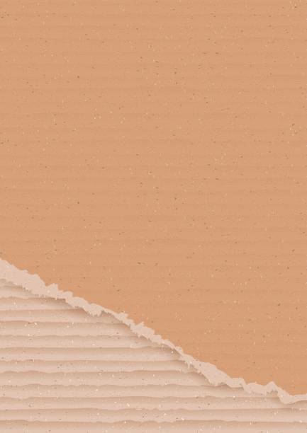 ilustrações de stock, clip art, desenhos animados e ícones de corrugated cardboard background - corrugated cardboard cardboard backgrounds material