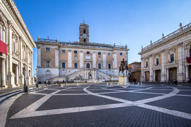 campidoglio, a roma - rome italy travel traditional culture foto e immagini stock