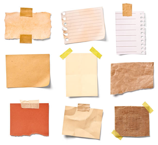 istock vintage note paper office business 696364504
