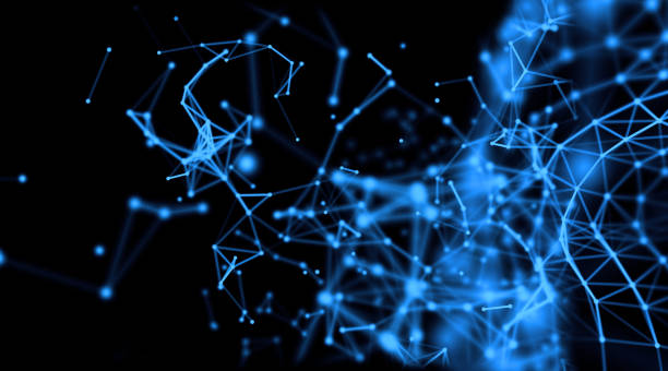 istock Abstract geometry surfaces, lines and points background, Used as digital wallpaper and technology background. 696398510