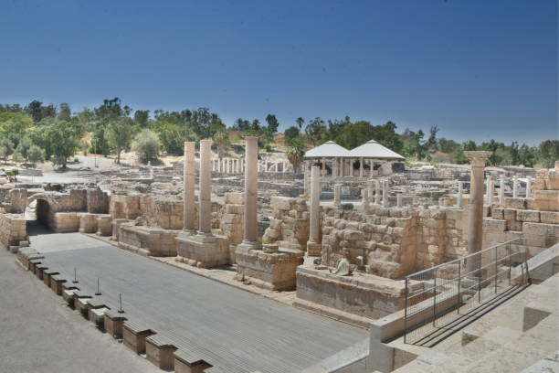 Roman Theatre ,Archaeological site, Beit Shean, Israel Roman Theatre ,Archaeological site, Beit Shean, Israel beit shean photos stock pictures, royalty-free photos & images