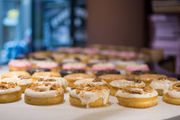 istock An assortment of fresh baked donuts 696401898