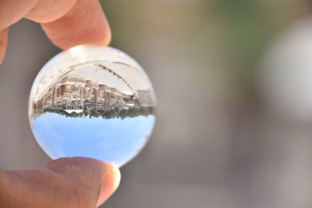 istock Archaeological site, Beit Shean Through a crystal ball, Israel 696402604